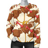 Turkey Thankgiving Pattern Print Women's Sweatshirt-grizzshop