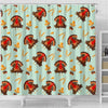 Turkey Thankgiving Print Pattern Bathroom Shower Curtain-grizzshop