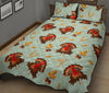 Turkey Thankgiving Print Pattern Bed Set Quilt-grizzshop