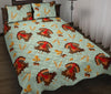 Turkey Thankgiving Print Pattern Bed Set Quilt-grizzshop