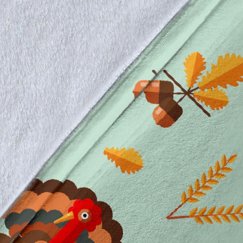 Turkey Thankgiving Print Pattern Blanket-grizzshop