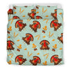 Turkey Thankgiving Print Pattern Duvet Cover Bedding Set-grizzshop