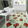 Turkey Thankgiving Print Pattern Floor Mat-grizzshop