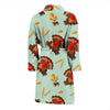 Turkey Thankgiving Print Pattern Men Long Robe-grizzshop