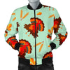 Turkey Thankgiving Print Pattern Men's Bomber Jacket-grizzshop