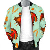 Turkey Thankgiving Print Pattern Men's Bomber Jacket-grizzshop