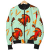 Turkey Thankgiving Print Pattern Men's Bomber Jacket-grizzshop