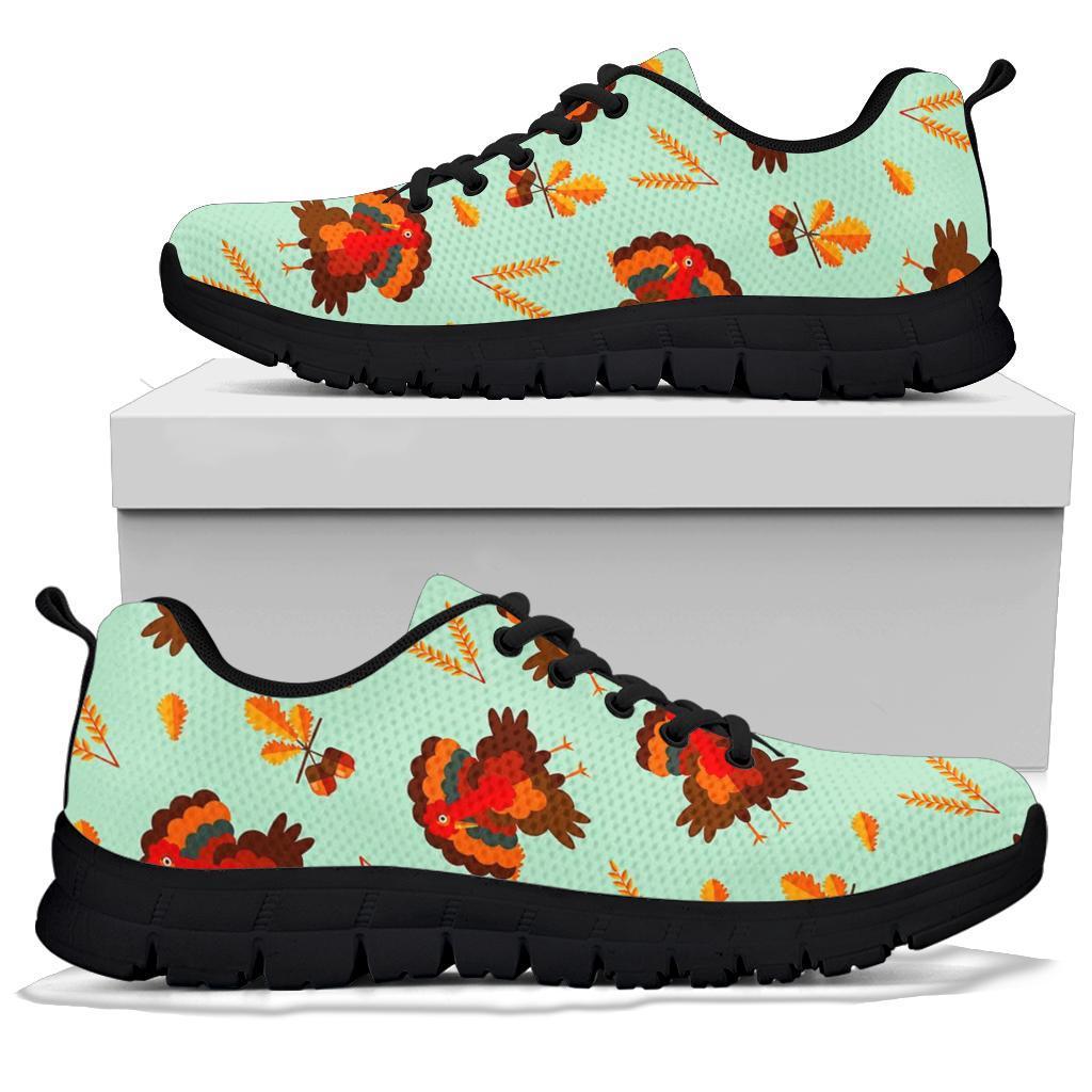 Turkey Thankgiving Print Pattern Sneaker Shoes For Men Women-grizzshop