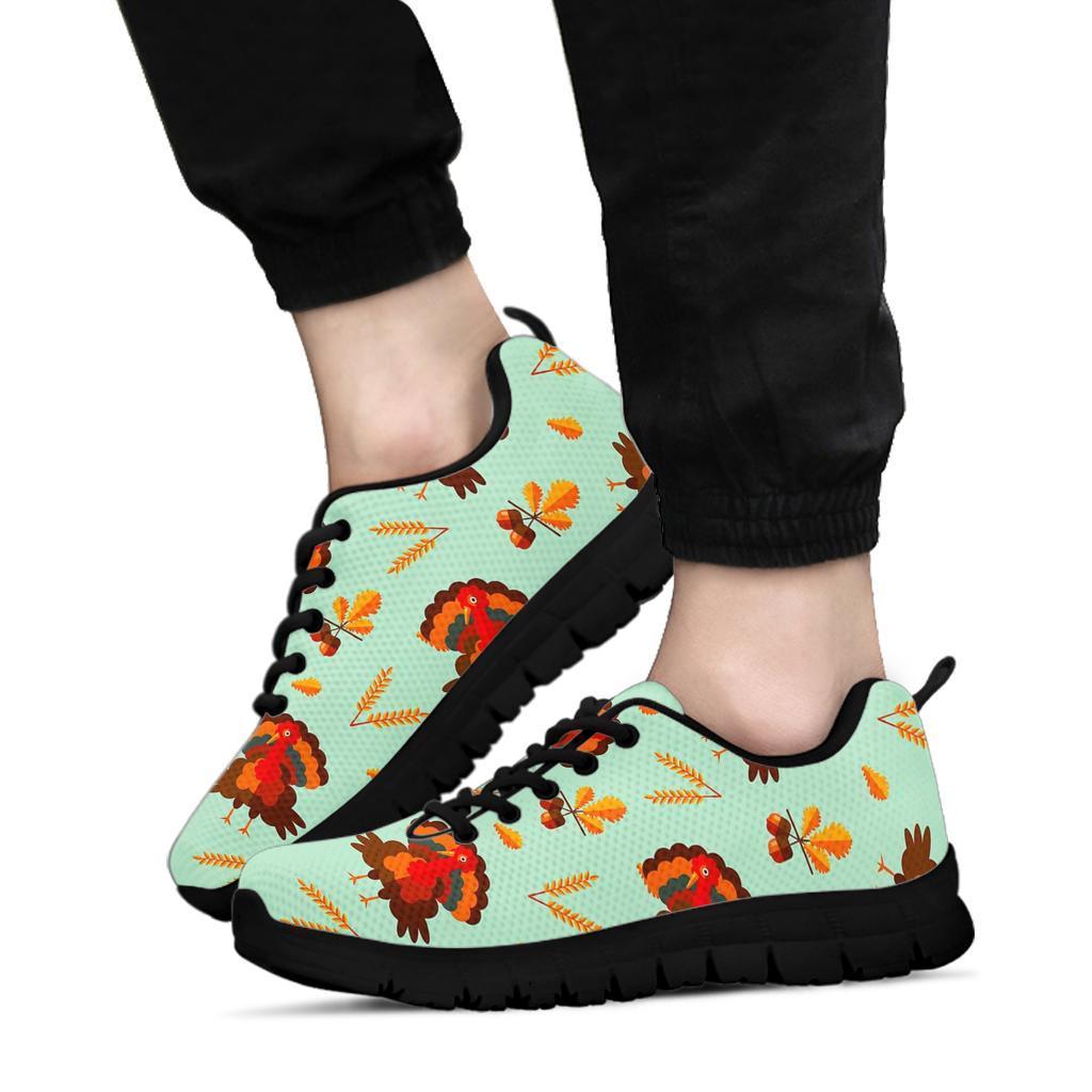 Turkey Thankgiving Print Pattern Sneaker Shoes For Men Women-grizzshop