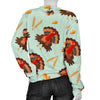 Turkey Thankgiving Print Pattern Women's Sweatshirt-grizzshop