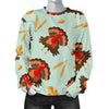 Turkey Thankgiving Print Pattern Women's Sweatshirt-grizzshop