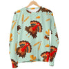 Turkey Thankgiving Print Pattern Women's Sweatshirt-grizzshop