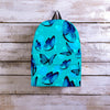 Turquoise Bubble Butterfly Print Backpack-grizzshop