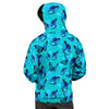 Turquoise Bubble Butterfly Print Men's Hoodie-grizzshop