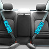 Turquoise Bubble Butterfly Print Seat Belt Cover-grizzshop