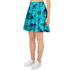 Turquoise Bubble Butterfly Print Women's Skirt-grizzshop