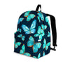 Turquoise Butterfly Print Backpack-grizzshop