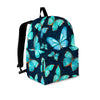 Turquoise Butterfly Print Backpack-grizzshop