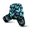 Turquoise Butterfly Print Boxing Gloves-grizzshop