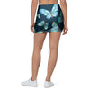 Turquoise Butterfly Print Mini Skirt-grizzshop