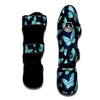 Turquoise Butterfly Print Muay Thai Shin Guard-grizzshop