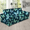 Turquoise Butterfly Print Sofa Cover-grizzshop