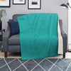 Turquoise Glitter Texture Print Blanket-grizzshop