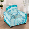 Turquoise Tie Dye Armchair Cover-grizzshop