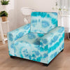 Turquoise Tie Dye Armchair Cover-grizzshop