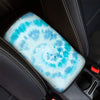 Turquoise Tie Dye Car Console Cover-grizzshop