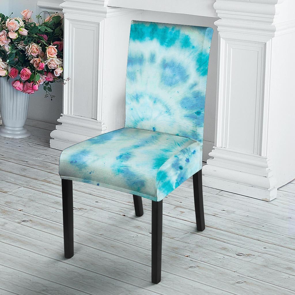 Turquoise Tie Dye Chair Cover-grizzshop