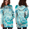 Turquoise Tie Dye Hoodie Dress-grizzshop