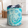 Turquoise Tie Dye Laundry Basket-grizzshop