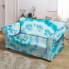 Turquoise Tie Dye Loveseat Cover-grizzshop