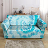 Turquoise Tie Dye Loveseat Cover-grizzshop