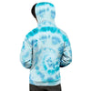 Turquoise Tie Dye Men's Hoodie-grizzshop