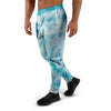 Turquoise Tie Dye Men's Joggers-grizzshop