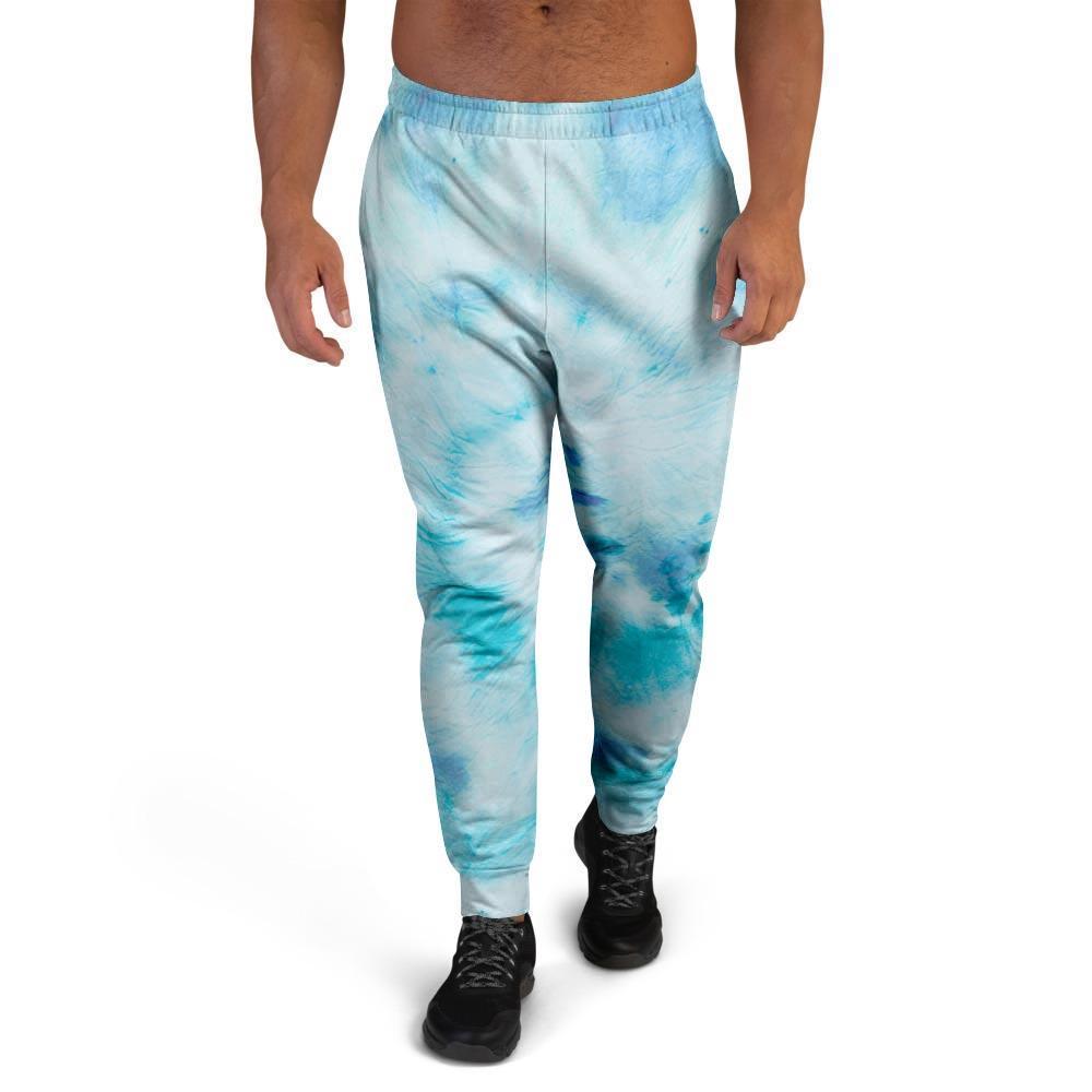 Turquoise Tie Dye Men's Joggers-grizzshop