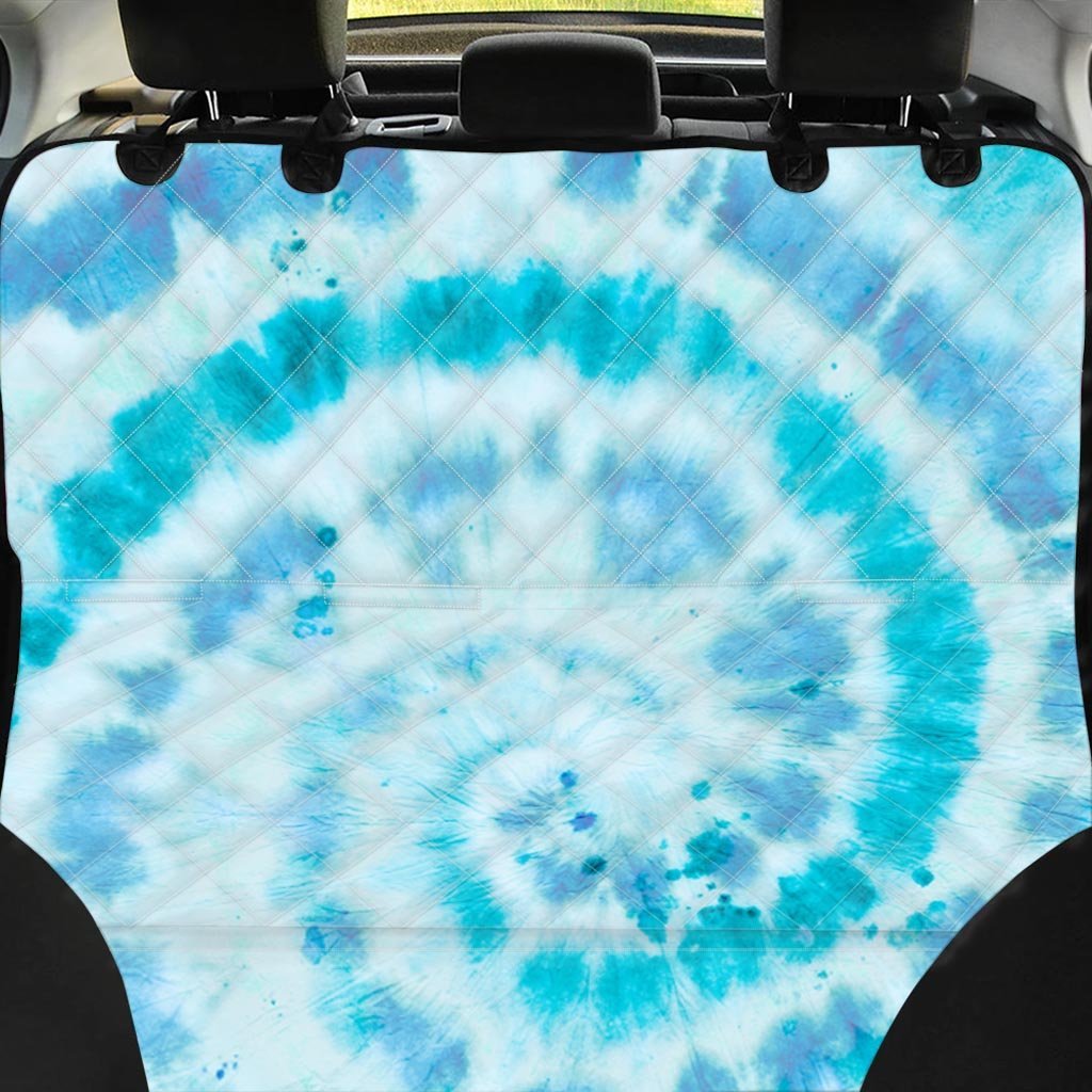 Turquoise Tie Dye Pet Car Seat Cover-grizzshop