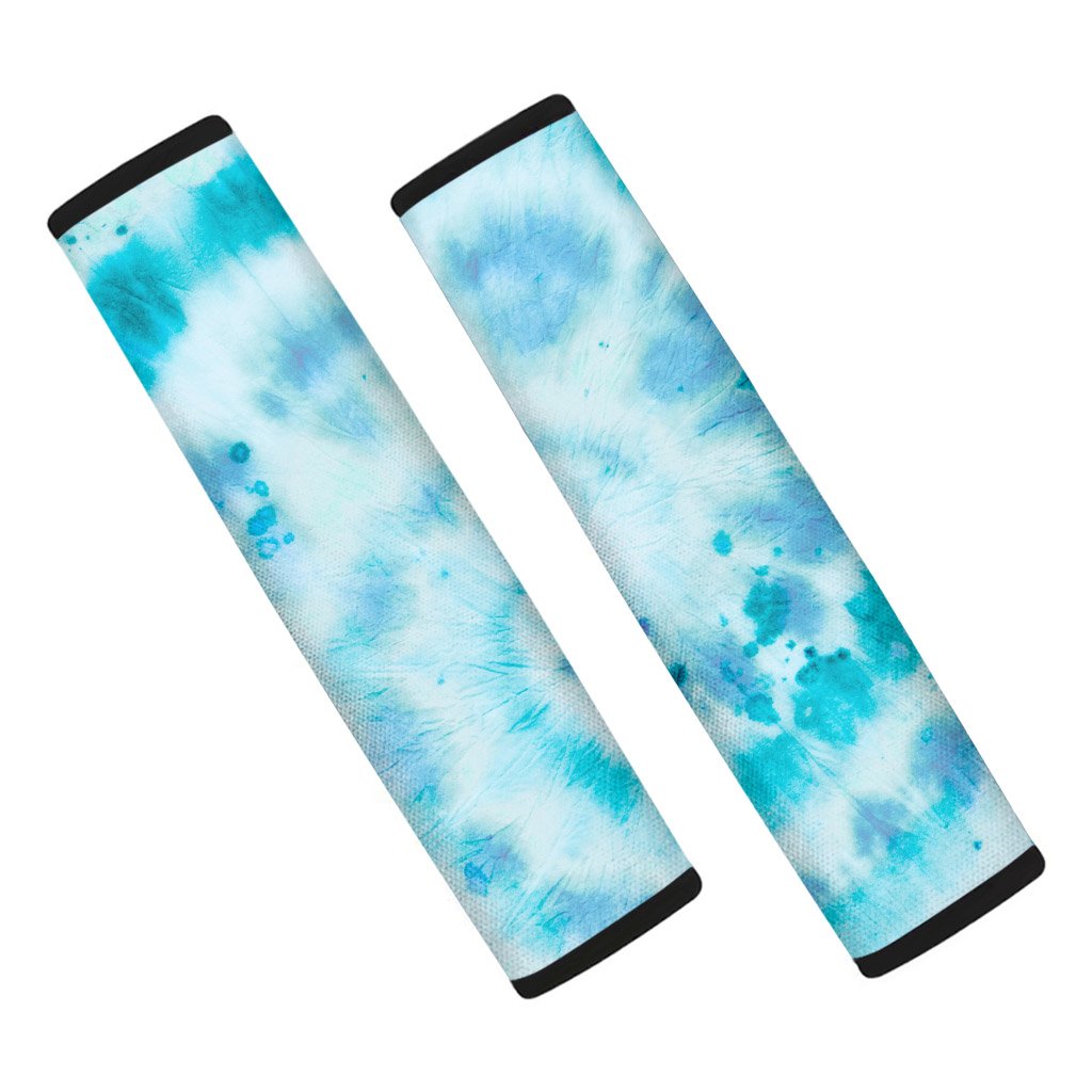 Turquoise Tie Dye Seat Belt Cover-grizzshop