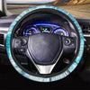 Turquoise Tie Dye Steering Wheel Cover-grizzshop