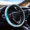 Turquoise Tie Dye Steering Wheel Cover-grizzshop