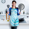 Turquoise Tie Dye Women's Apron-grizzshop