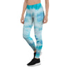 Turquoise Tie Dye Women's Leggings-grizzshop