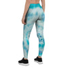 Turquoise Tie Dye Women's Leggings-grizzshop