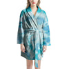 Turquoise Tie Dye Women's Robe-grizzshop