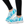 Turquoise Tie Dye Women's Sneakers-grizzshop