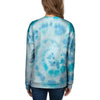 Turquoise Tie Dye Women's Sweatshirt-grizzshop