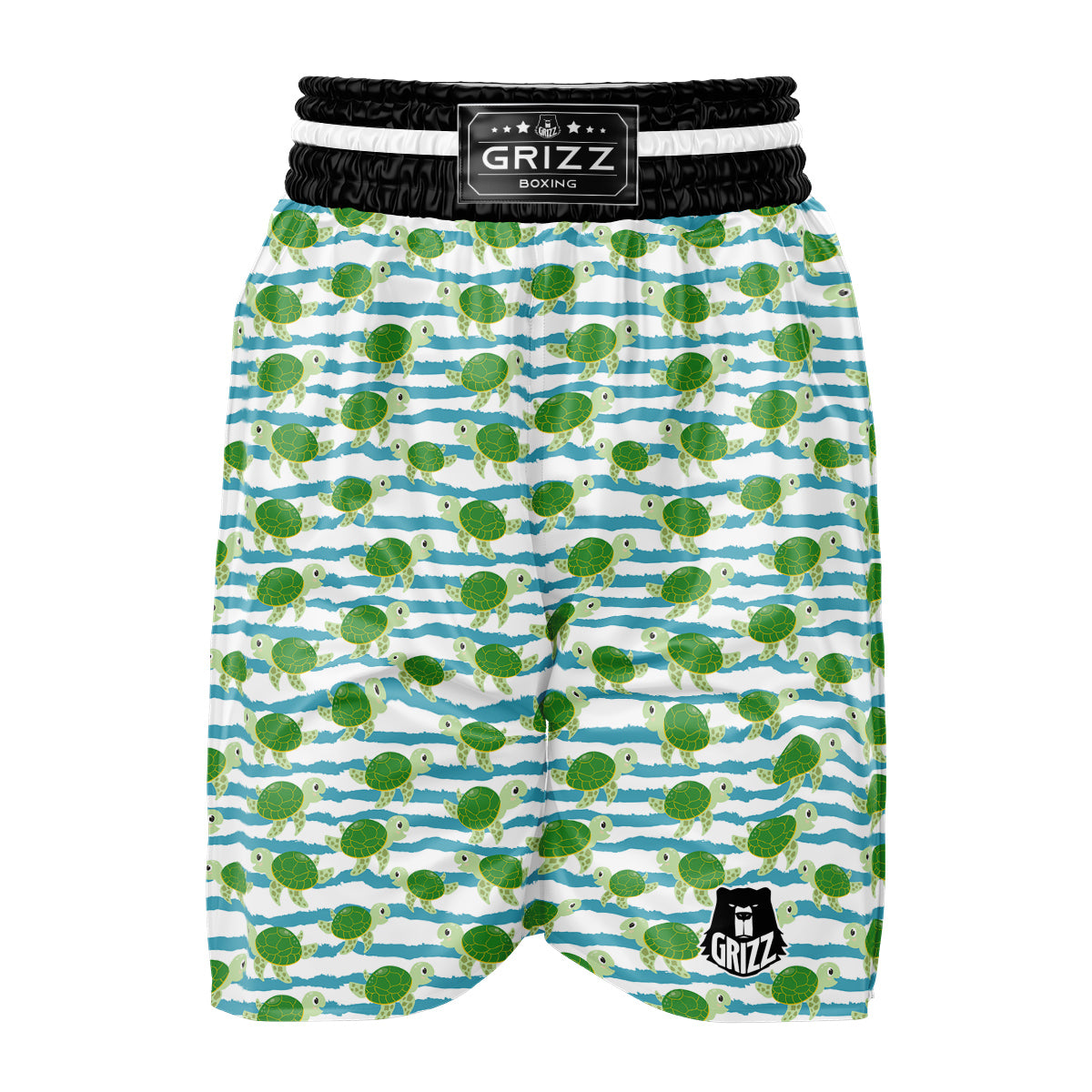 Turtle Cute Sea Print Pattern Boxing Shorts-grizzshop