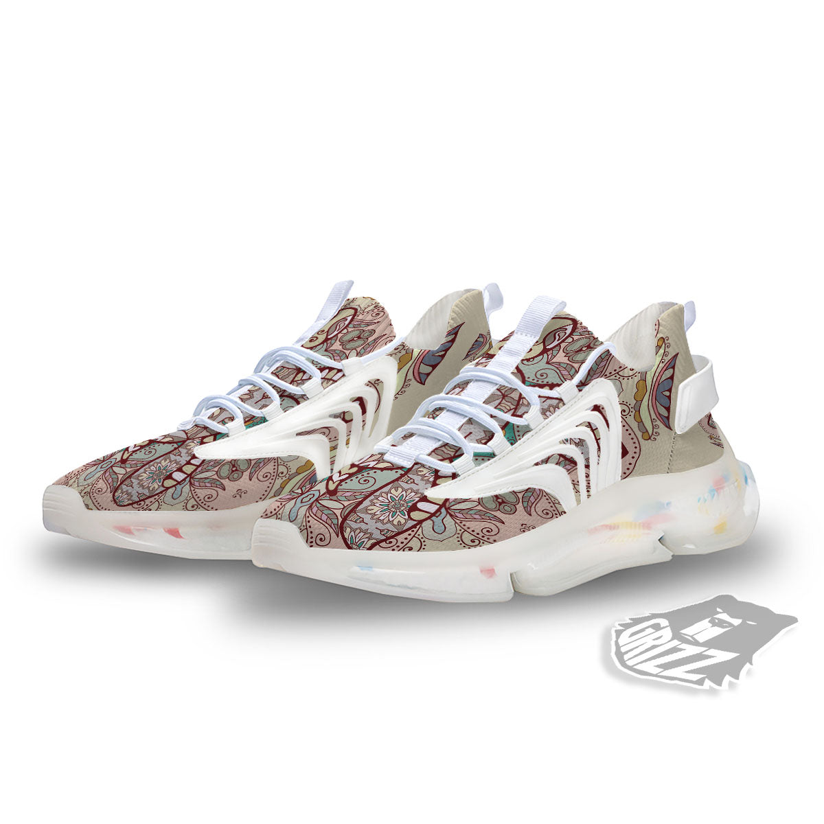 Turtle Polynesian Sea Print White Gym Shoes-grizzshop